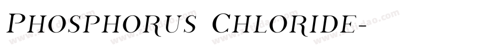 Phosphorus Chloride字体转换
